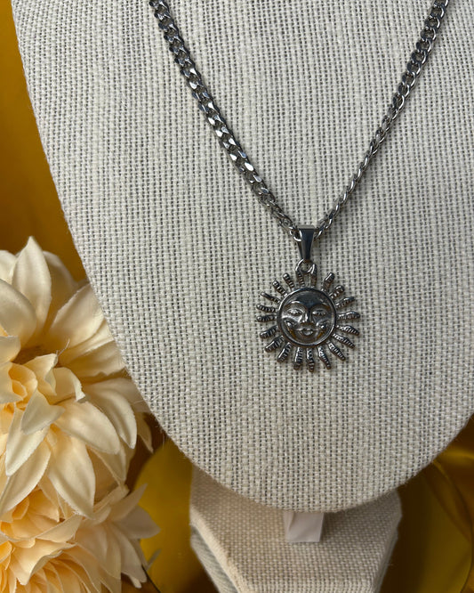 Sun Necklace silver